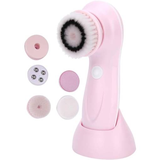Foto - Perie rotativă pentru curățarea pielii - Roz