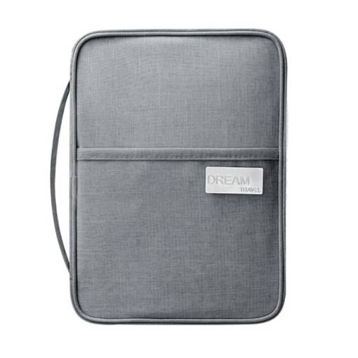 Foto - Pungă mai mare impermeabilă pentru documente și carduri - Gri