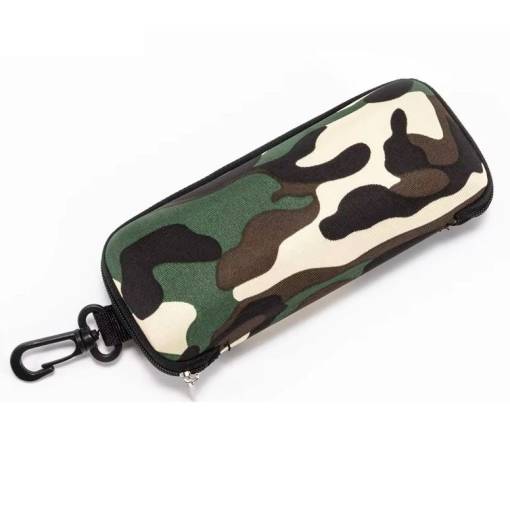 Foto - Carcasă rigidă pentru ochelari cu fermoar - Camuflaj