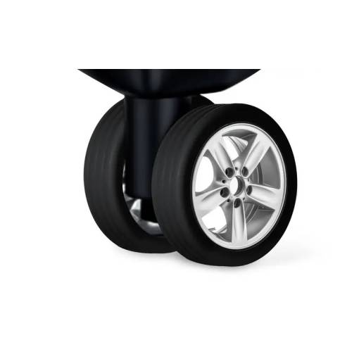 Foto - Capa protetora para rodinhas de bagagem - Preta