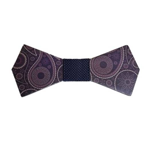 Foto - Papion din lemn - Violet