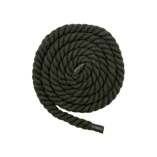Foto - Șireturi rotunde - extra rezistente, o pereche - Verde militar, 120 cm