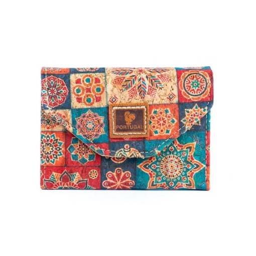 Foto - Pungă din plută pentru carduri - Mozaic