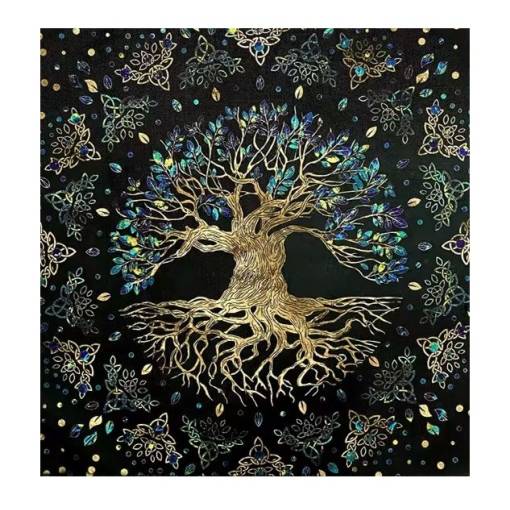 Foto - Masă 50 x 50 - Copacul vieții ornamentat