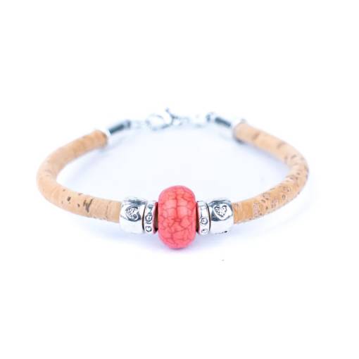 Foto - Cadru din plută cu coral - Roșu