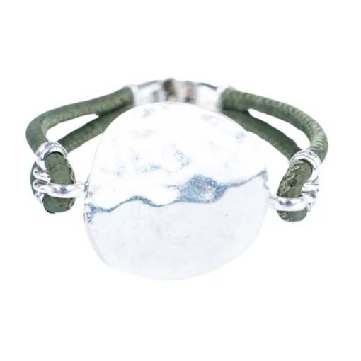 Foto - Ramă din plută - Verde cu element metalic