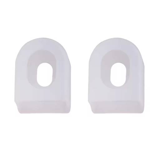 Foto - Capace de silicon pentru pedale - Albe