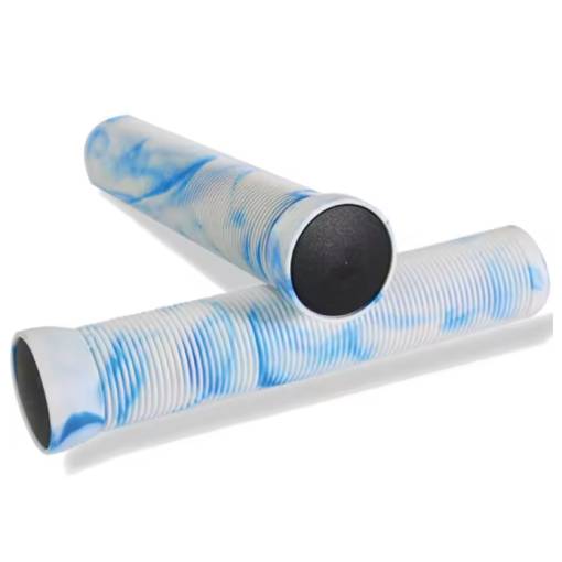 Foto - Manere de bicicletă - Alb/Albastru