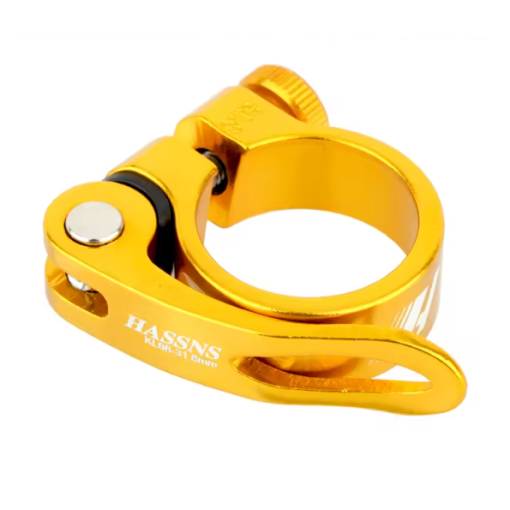 Foto - Racord rapid pentru șaua bicicletei 31,8 - Aurie