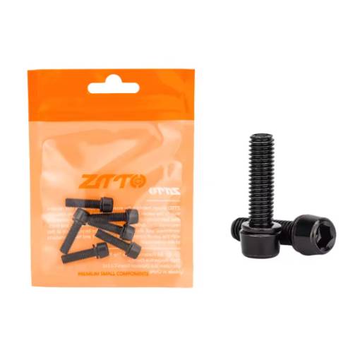 Foto - Șuruburi din titan pentru ghidon M5x18 mm, set de 6 buc. - Negre