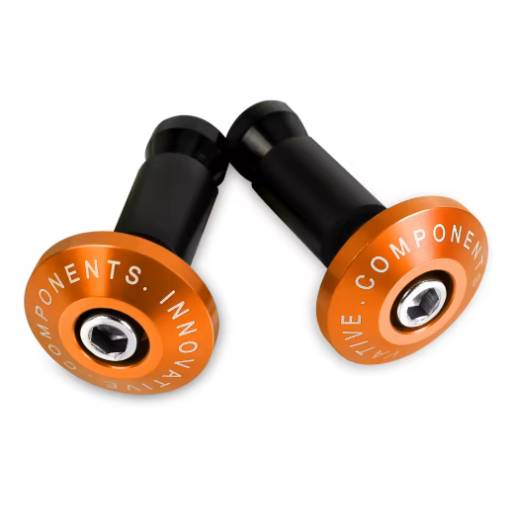 Foto - Vârfuri pentru mânerele motocicletelor - Portocalii