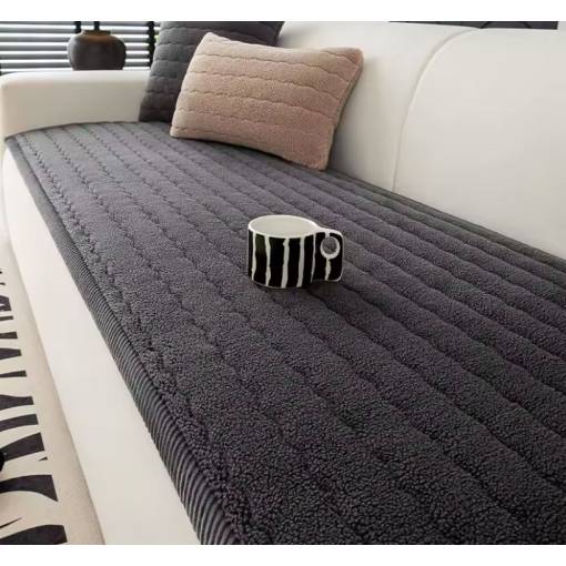 Foto - Husă anti-derapare pentru canapea - Gri, 70 x 210 cm