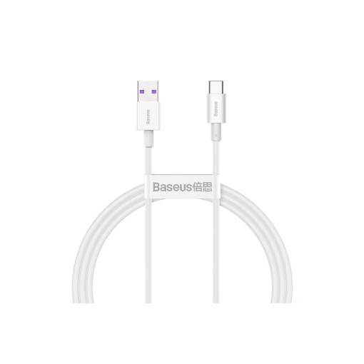 Foto - Cablul de alimentare Baseus CATYS-02 USB-A la USB-C 66W - 1 metru, alb