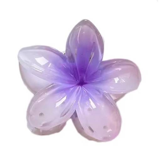 Foto - Clemă pentru păr - Floare violet