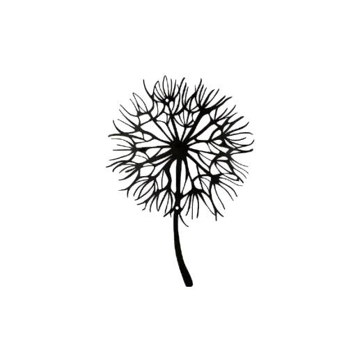 Foto - Decorație metalică pentru perete 29 cm - Păpădie