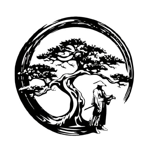 Foto - Decorație metalică pentru perete 30 cm - Samurai