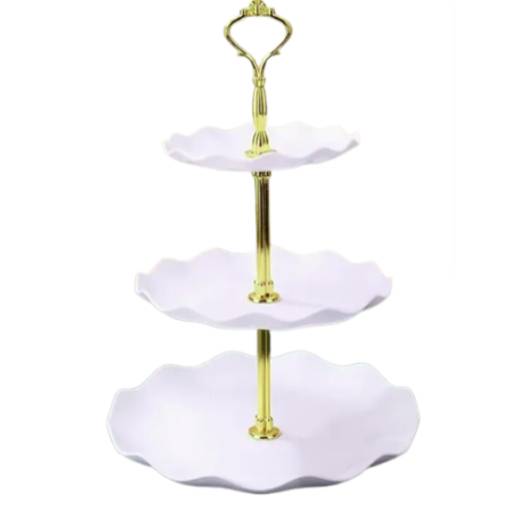 Foto - Trecătre inimă de servire - Alb