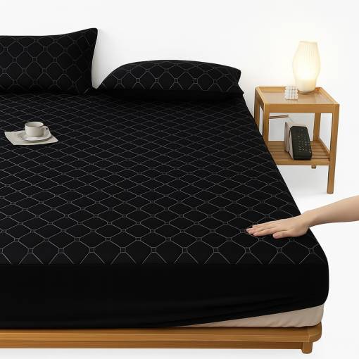 Foto - Protecție pentru saltea 180 x 200 cm - Negru