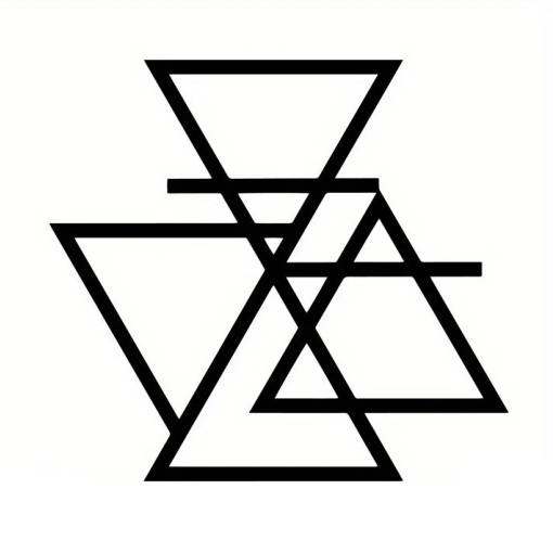 Foto - Decorație de perete din metal 40 cm - Triunghi