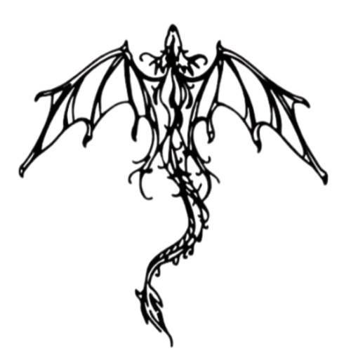 Foto - Decorație de perete din metal 36 cm - Dragon