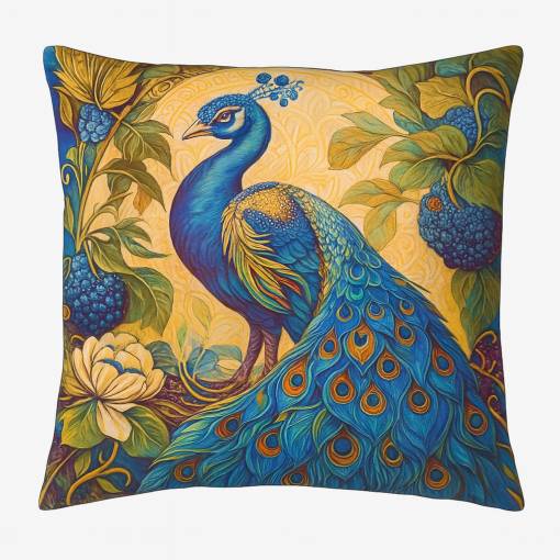 Foto - Husa de pernă 45 x 45 cm - Păun cu spini