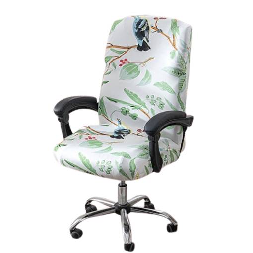 Foto - Husa universală pentru scaun de birou - Păsări