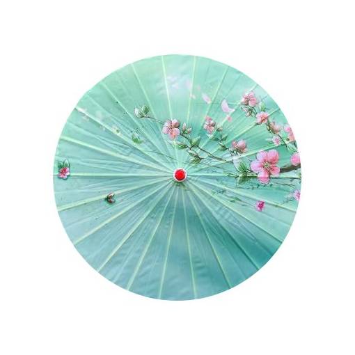 Foto - <b>Umbrela chineză din hârtie de ulei - Floare de piersici</b>