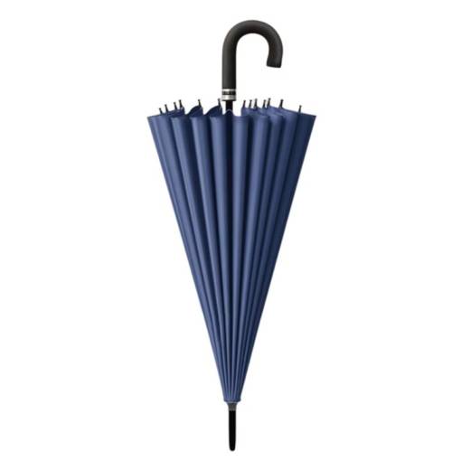 Foto - Umbrelă pliabilă cu flori - Albastru închis