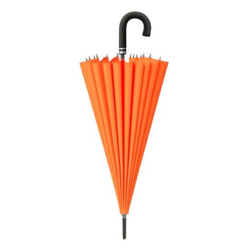 Foto - Parapluie pliabil cu flori - Portocaliu