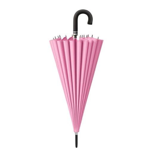 Foto - Parapluie pliabil cu flori - Roz