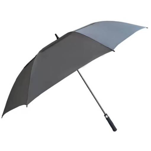 Foto - Parapluie extra mare semi-automat cu două straturi - Gri