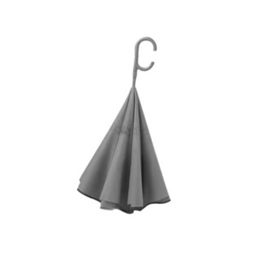 Foto - Umbrelă inversată pliabilă unisex - Gri