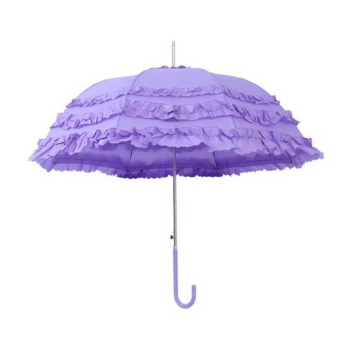 Foto - Umbrela manuală de nuntă cu protecție UV - Violet