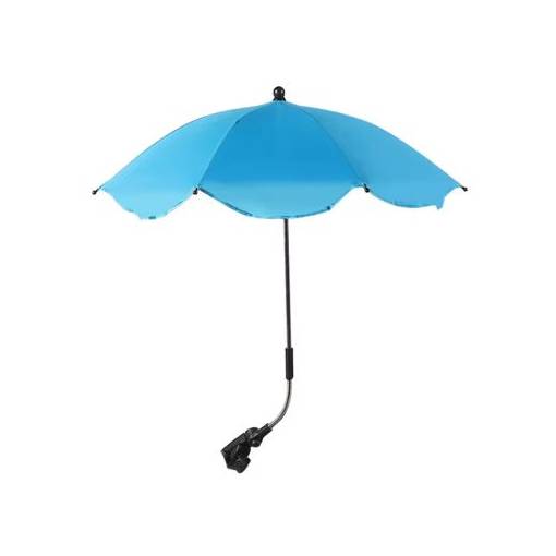 Foto - Umbrelă ajustabilă cu protecție UV și prindere pe cărucior - Albastru deschis