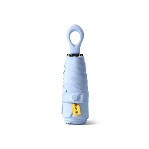 Foto - Umbrelă pliantă ușoară cu protecție UV - Albastră deschisă