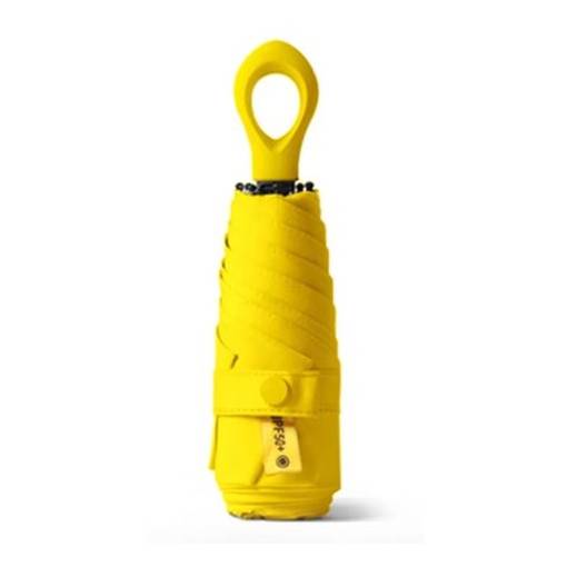 Foto - Umbrelă pliabilă ușoară cu protecție UV - Galben
