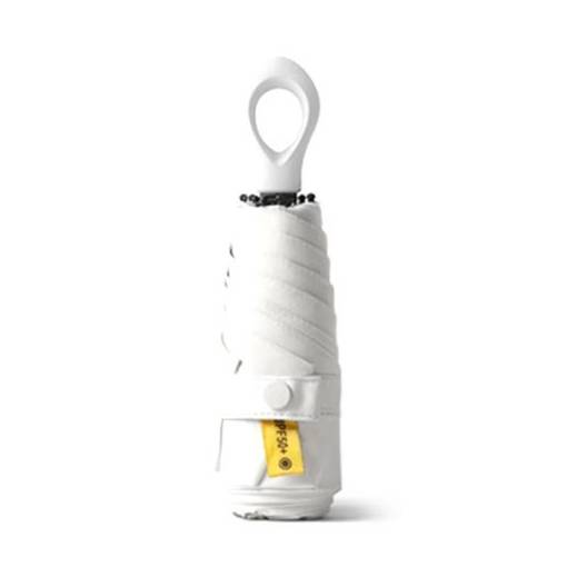 Foto - Umbrelă pliabilă ușoară cu protecție UV - Albă