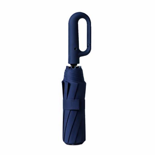 Foto - Umbrelă automată cu protecție UV și clip - Albastră