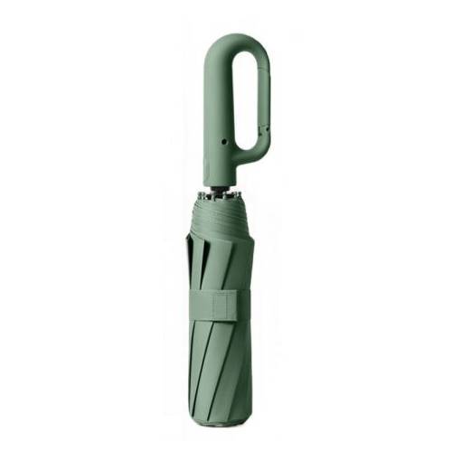 Foto - Umbrelă automată cu protecție UV și clip - Verde