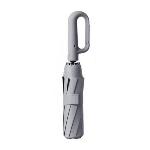 Foto - Umbrelă automată cu protecție UV și clips - Gri