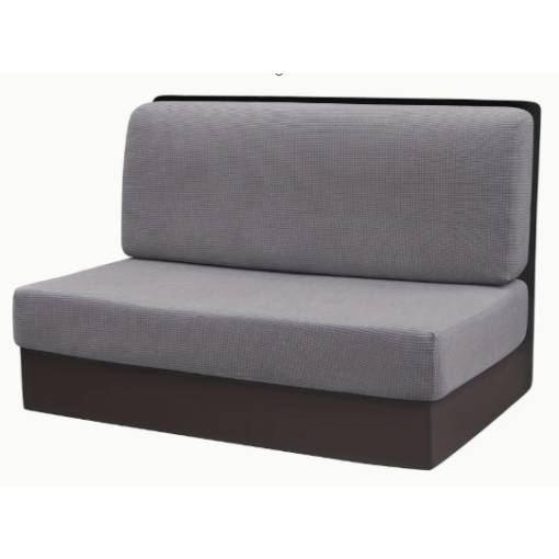 Foto - Husă universală elastică pentru canapea - Fleece gri deschis, 2 piese