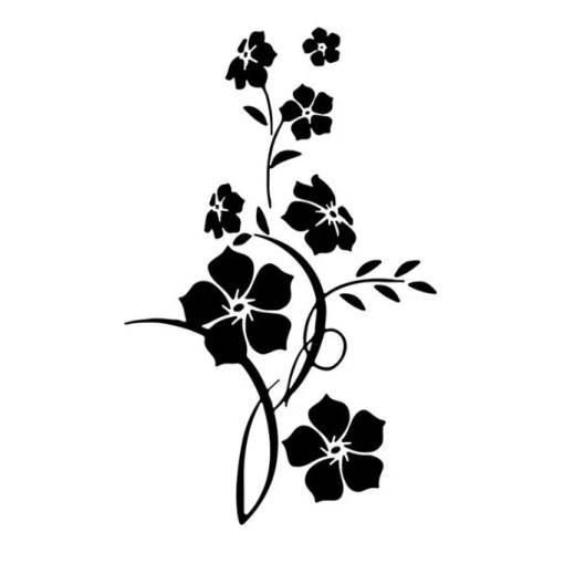 Foto - Decorațiune autoadezivă – Flori cățărătoare