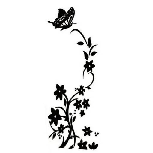 Foto - Decorațiune autoadezivă – Flori cățărătoare
