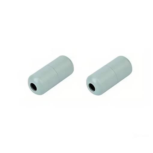 Foto - Panglica metalică rotundă pentru șireturi - Albastru-gri