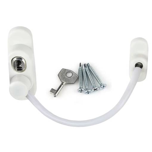 Foto - Zăbal pentru feronerie cu cablu - Alb