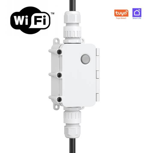 Foto - Releu WiFi impermeabil inteligent cu măsurarea consumului - TUYA, SmartLife, IP67, măsurarea kWh