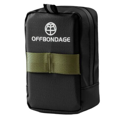 Foto - Geantă impermeabilă sub șa - Negru și verde