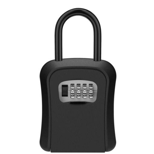 Foto - Seif de închidere pentru chei cu cod de 4 cifre - Negru