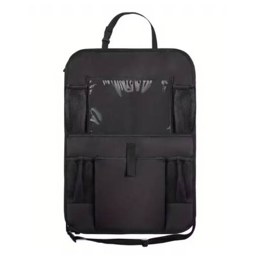 Foto - Organizer pentru bancheta din spate a mașinii – organizator cu mai multe compartimente - negru