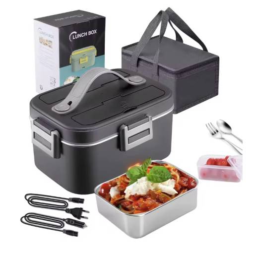 Foto - Cutie electrică pentru încălzirea alimentelor - Negru, 1,8 L